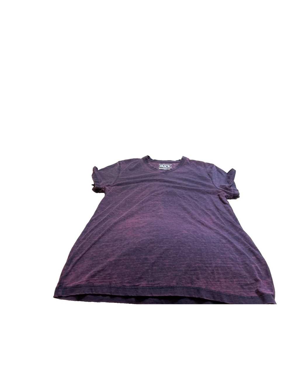 Buckle Black Mens Purple Short Sleeve Shirt! Large